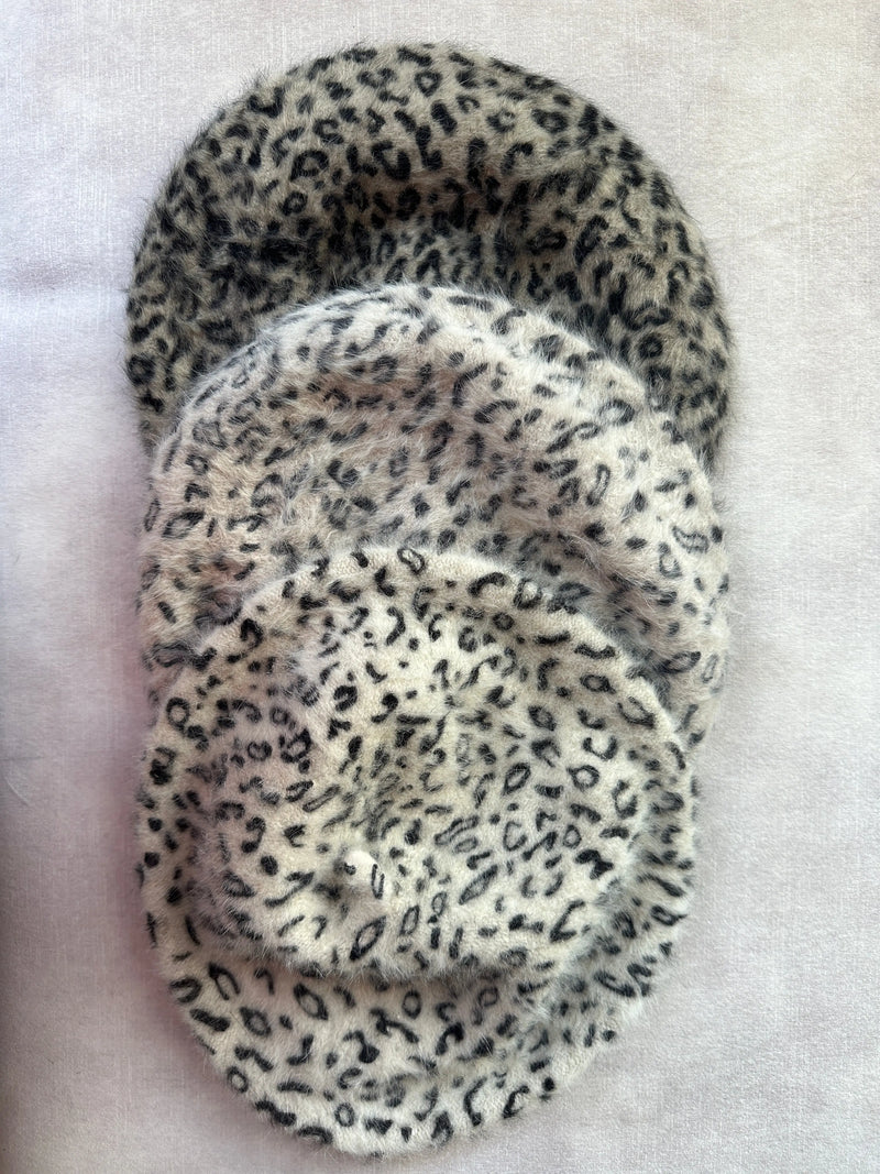 Animal Print Beret Jane Taylor London