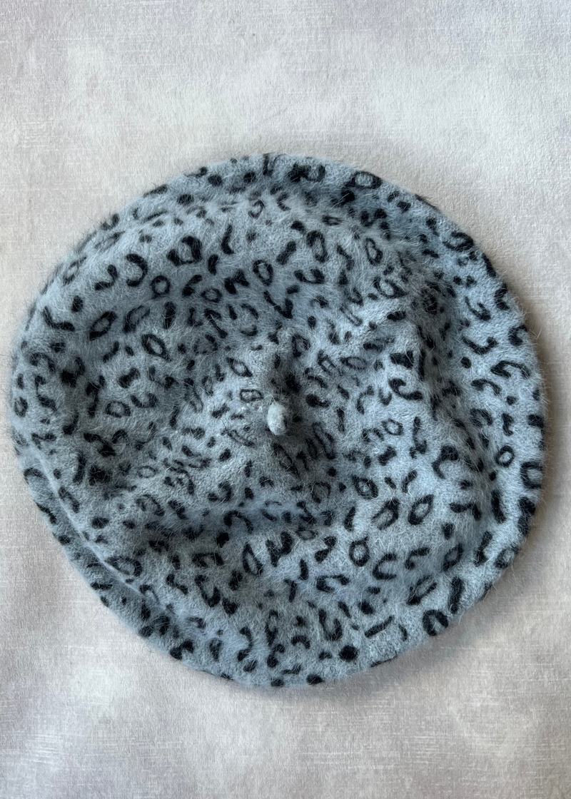 Animal Print Beret Jane Taylor London