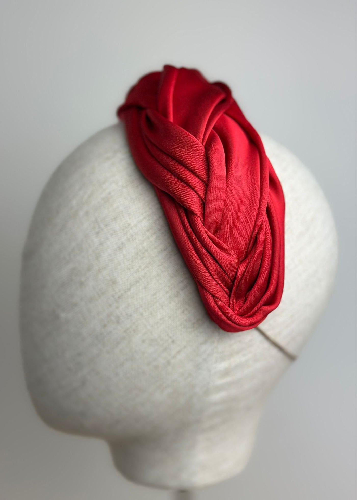 SHRIMPS ANTONIA HEADBAND RED カチューシャ Antheia Headband in Satin in Red - Jane Taylor London