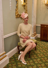 Athena Hat in Straw with Leaves and Veiling Jane Taylor London