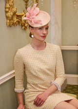 Athena Hat in Straw with Leaves and Veiling Jane Taylor London