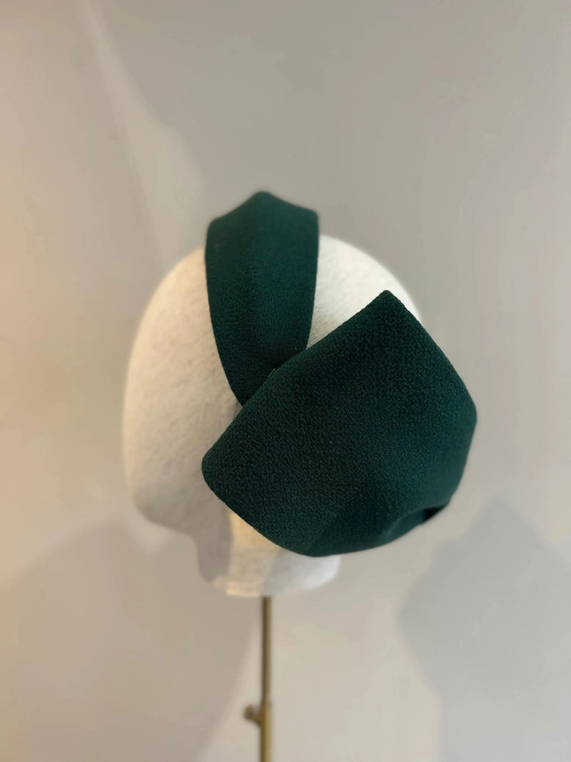 Bow Band in Crepe -Green Jane Taylor London