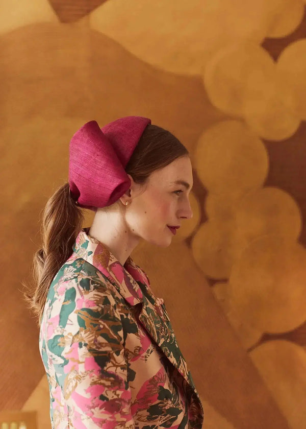 Bridal Cybele Hat in Pinokpok Jane Taylor London