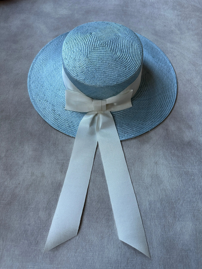 Child's classic straw boater Jane Taylor London