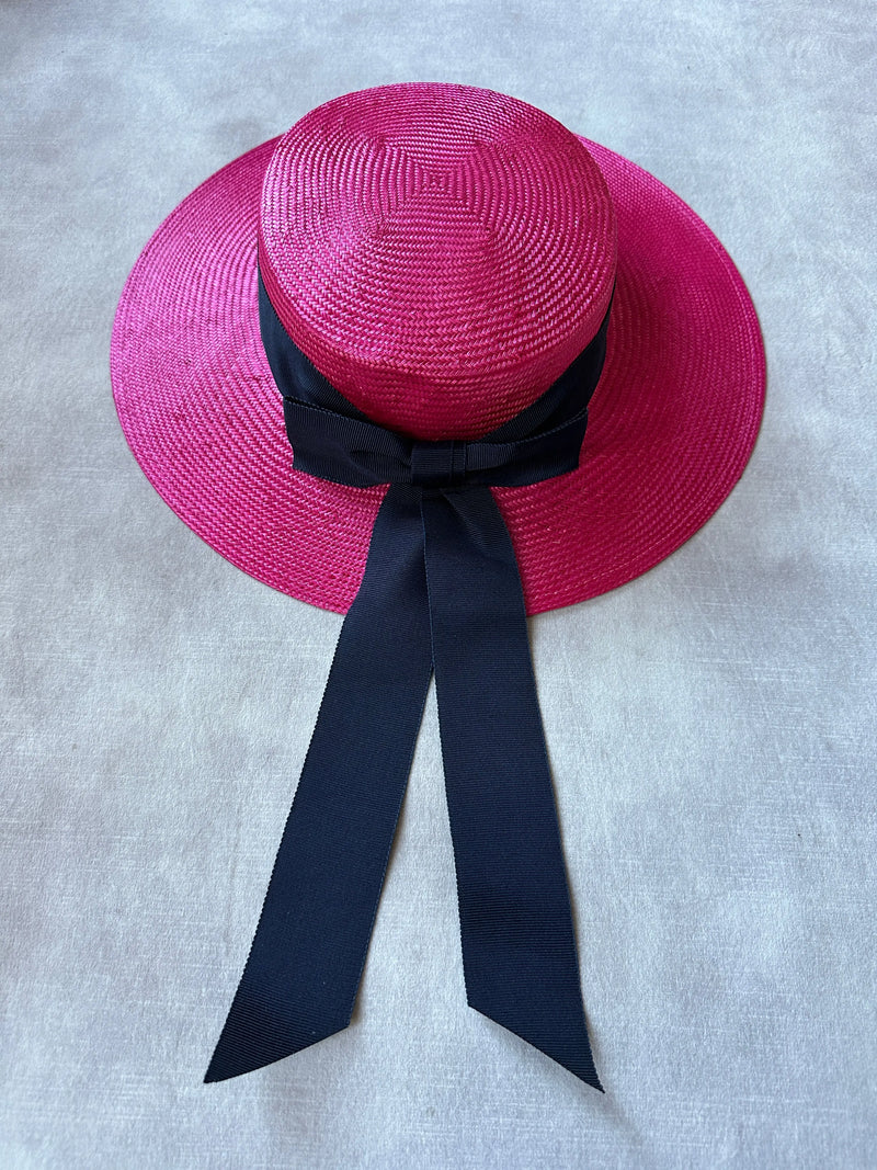 Child's classic straw boater Jane Taylor London