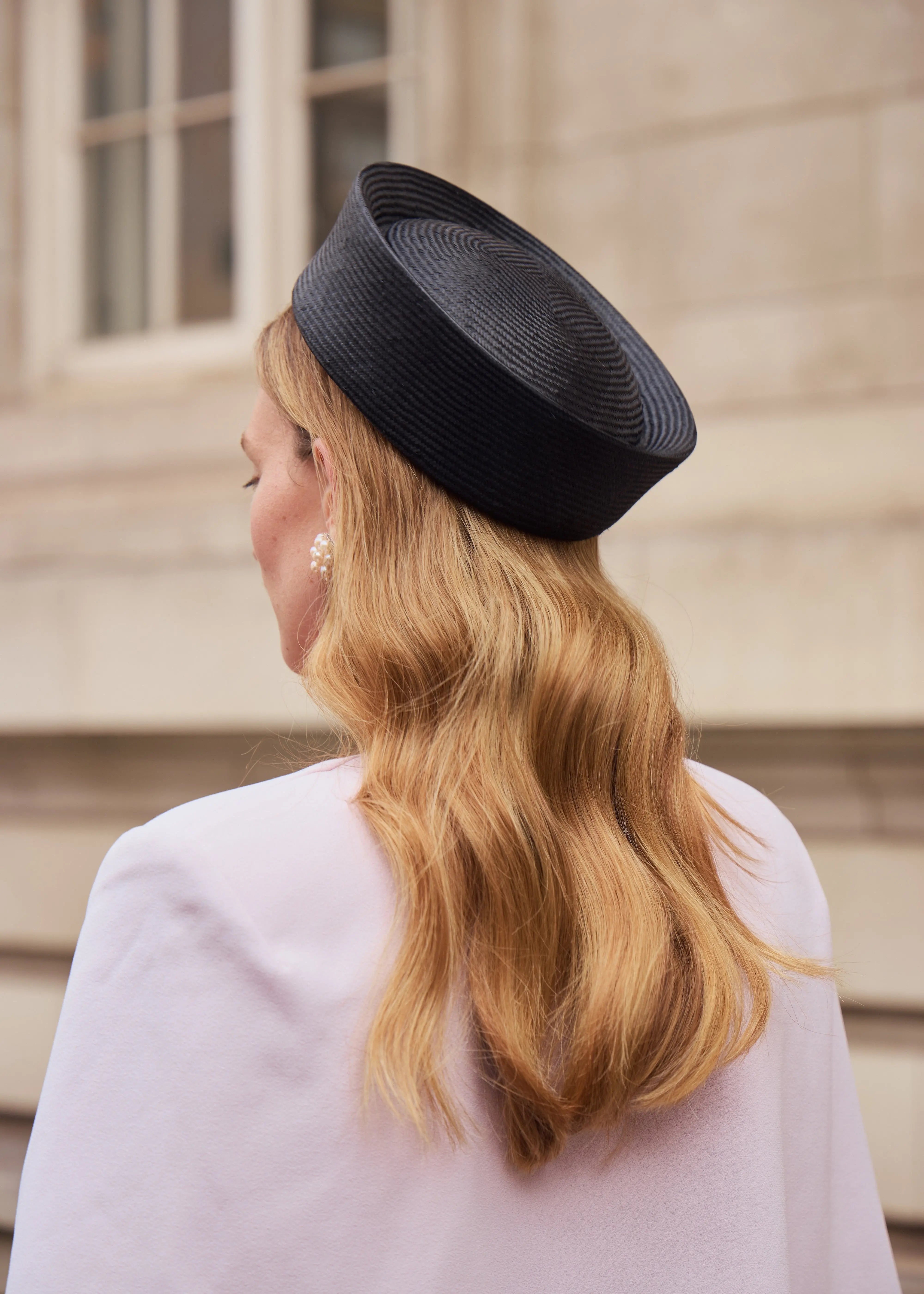 Pill Box Straw Hat By Binata Millinery Vintage Straw Toy Tilt Hat, Pillbox Hat, 1940s-50s Hat  main image 4