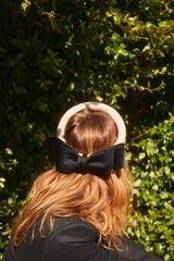 Electra Halo® in Crepe & Black Bow Jane Taylor Design