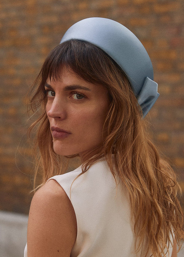 The Halo® in Satin in Dusky Cornflower