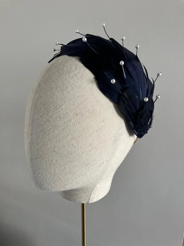 Feather and Pearl Headband Jane Taylor London