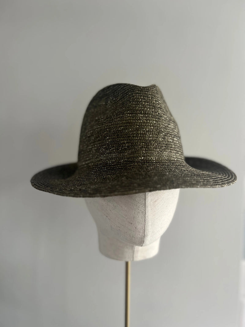 Green Pedal Straw Trilby Jane Taylor London
