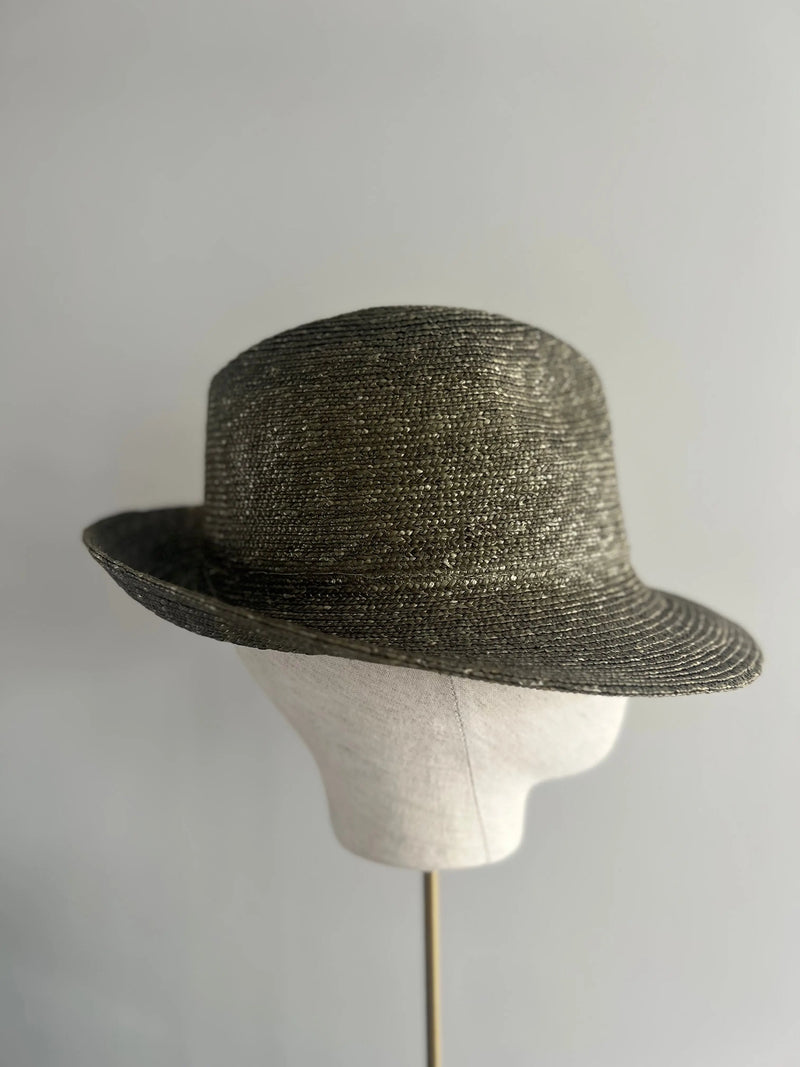 Green Pedal Straw Trilby Jane Taylor London