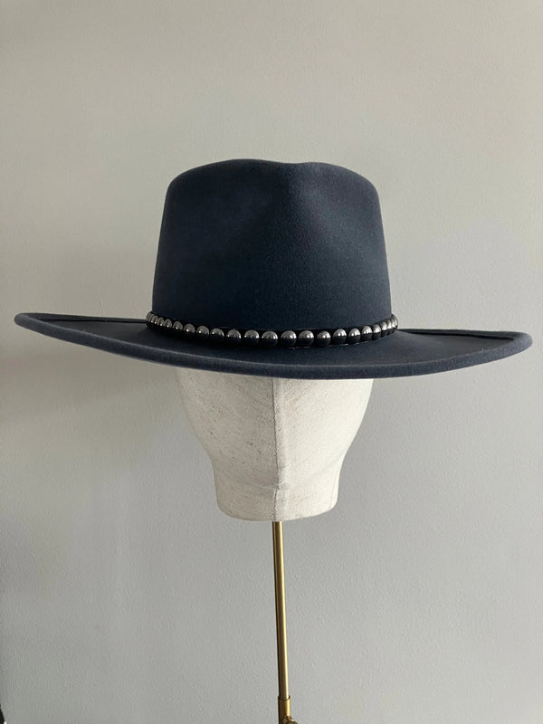 Grey Felt Fedora Jane Taylor London