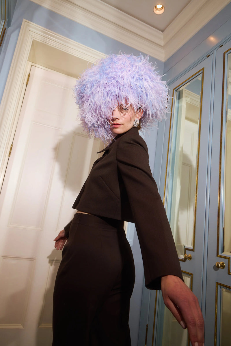 Harmonia Hat with Feathers Jane Taylor London