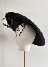 Artemise in Felt with Lace Details in Black