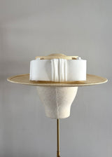Nixi Boater in Panama with Satin Bow