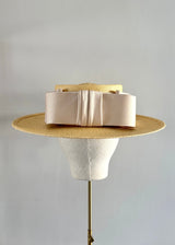 Nixi Boater in Panama with Satin Bow
