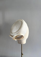 Roma Pillbox in Straw with Bow