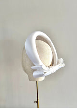 The Halo® in Satin with Classic Bow Black/Ivory