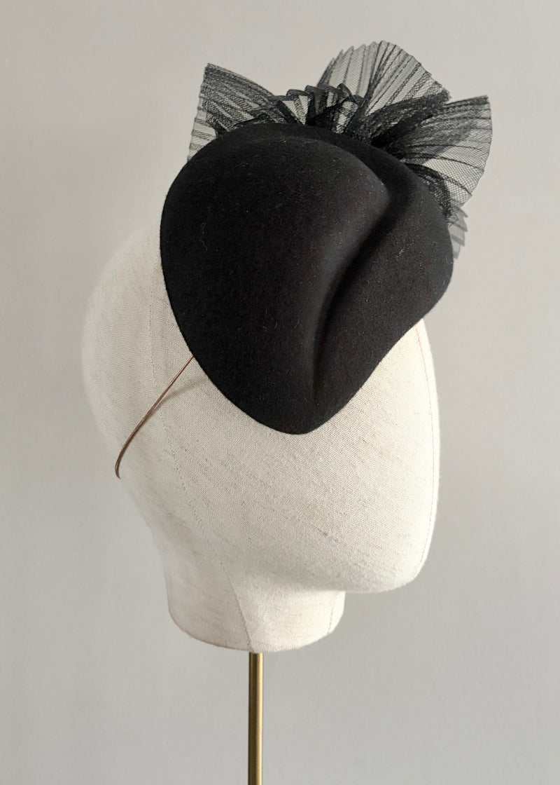 Selene Wool Felt Cocktail Hat