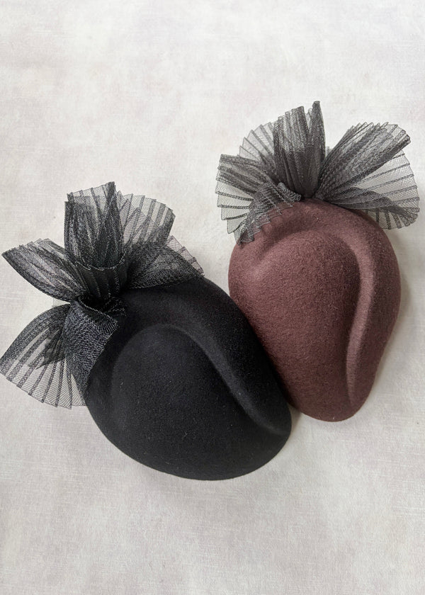 Selene Wool Felt Cocktail Hat