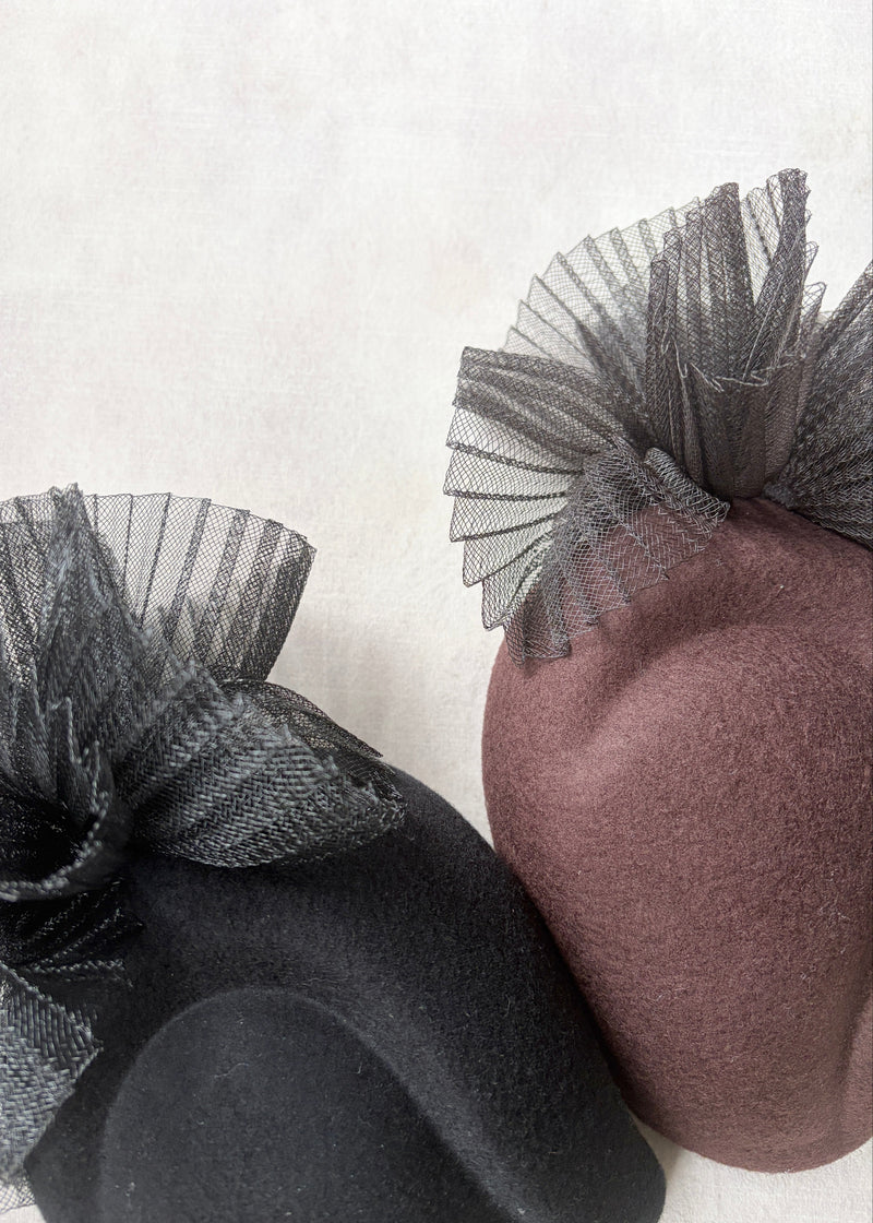 Selene Wool Felt Cocktail Hat