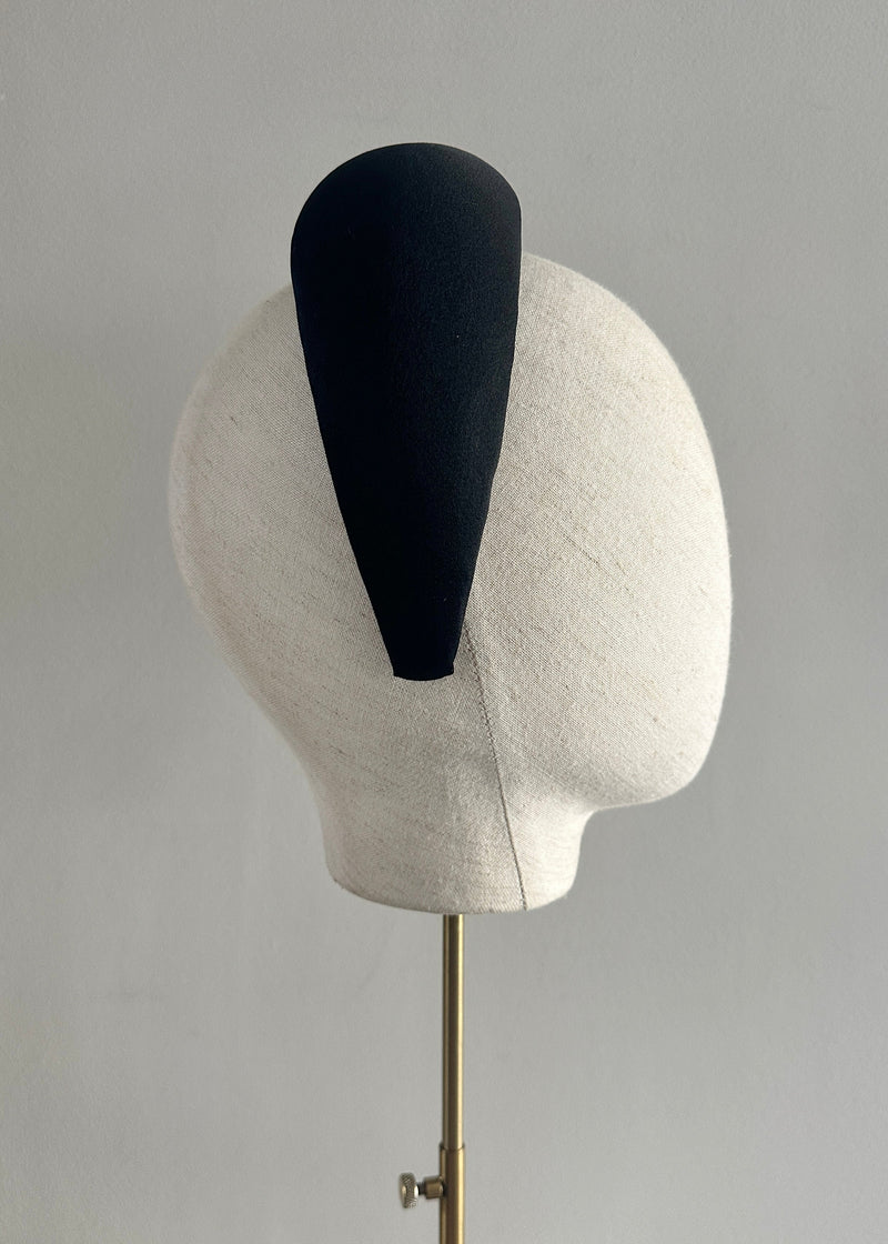 Hebe Silk Headband in Black