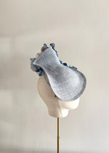 Mini Mena in Straw with Petals in Blue