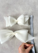 Mini Organza Bow Hair Clip