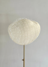 Calliope Hat in Straw with Veiling