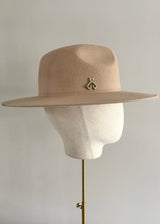 Fedora Hat in Felt with Jane Taylor Emblem