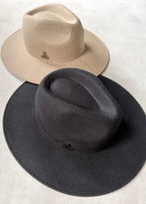 Fedora Hat in Felt with Jane Taylor Emblem