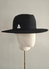 Fedora Hat in Felt with Jane Taylor Emblem