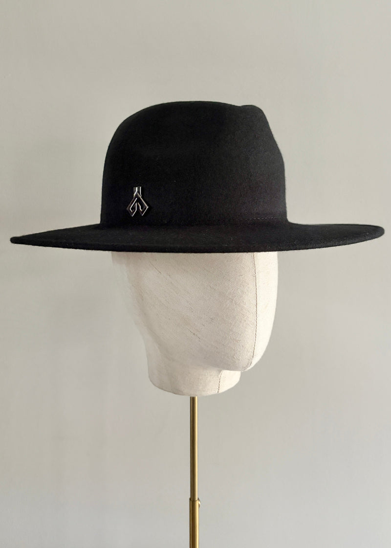 Fedora Hat in Felt with Jane Taylor Emblem