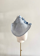 Mini Mena in Straw with Petals in Blue