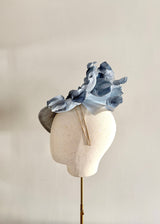 Mini Mena in Straw with Petals in Blue