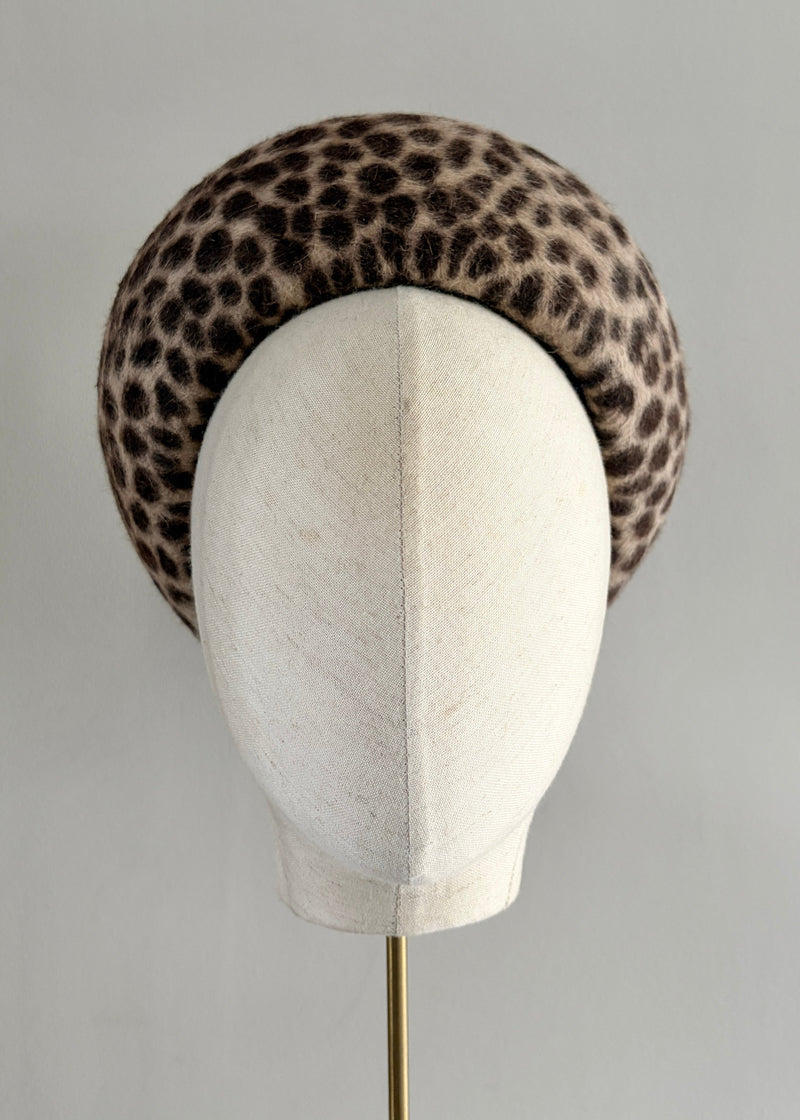 Structured Pillbox in Animal Print