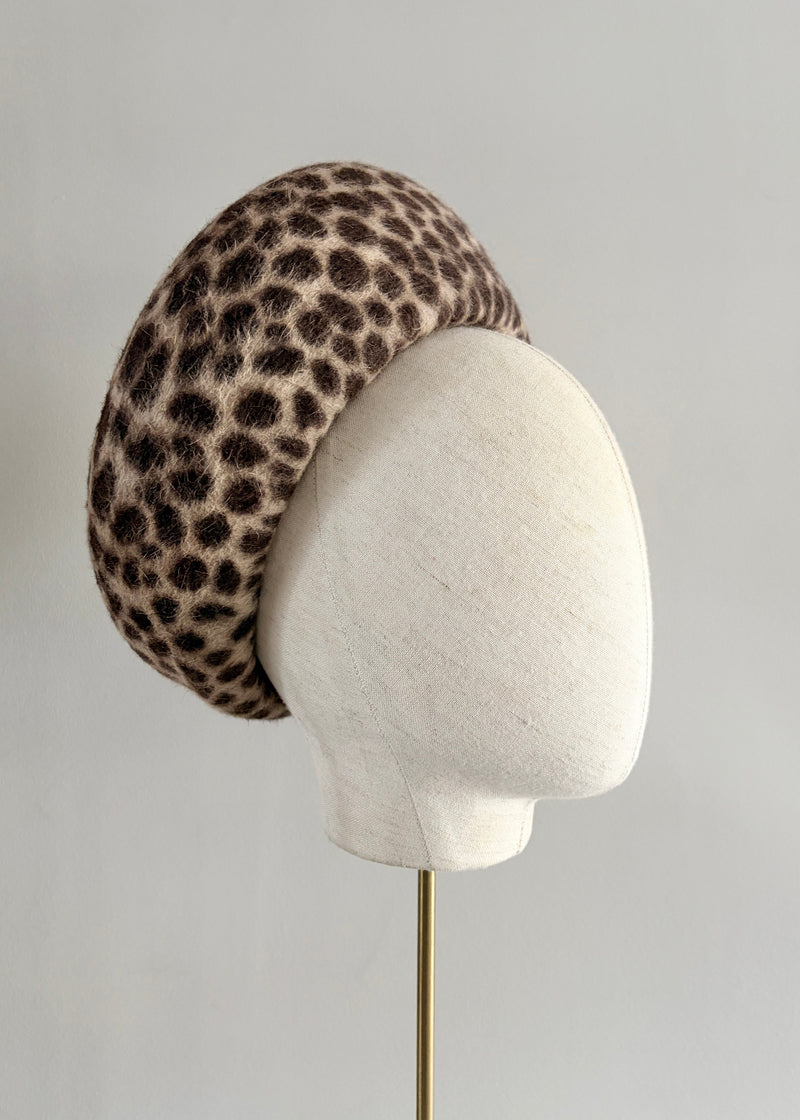 Structured Pillbox in Animal Print