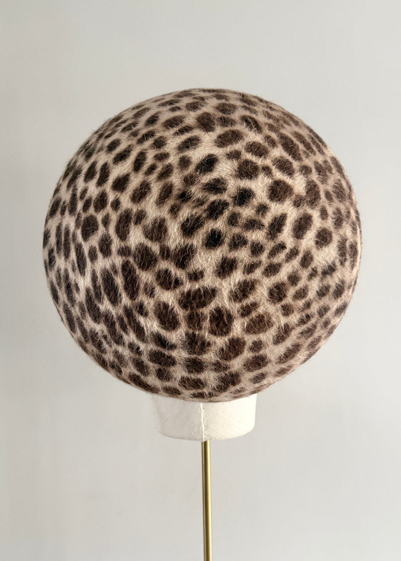 Structured Pillbox in Animal Print