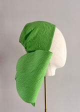Nyx Skullcap Hat with Oversized Bow in Green