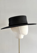 Boater in Felt in Black