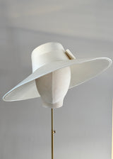 Downturned Double Satin Hat
