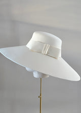 Downturned Double Satin Hat