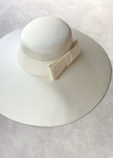 Downturned Double Satin Hat