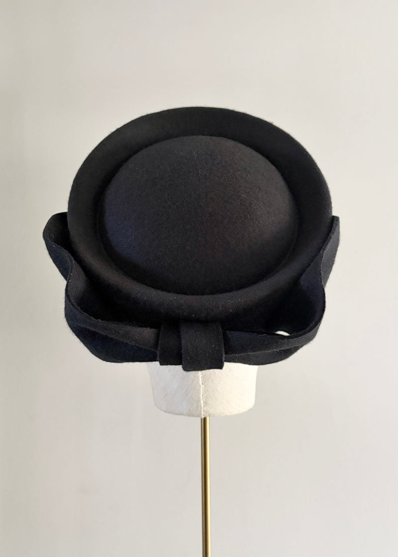 Delia Felt Pillbox with Bow