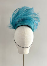 Clio Hat in Straw with Feathers