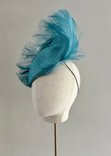 Clio Hat in Straw with Feathers