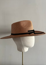 Damona Hat in Panama Straw in Brown
