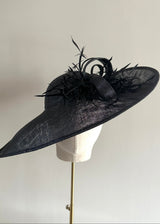 Juno Hat with Feathers and Buntal