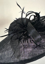 Juno Hat with Feathers and Buntal