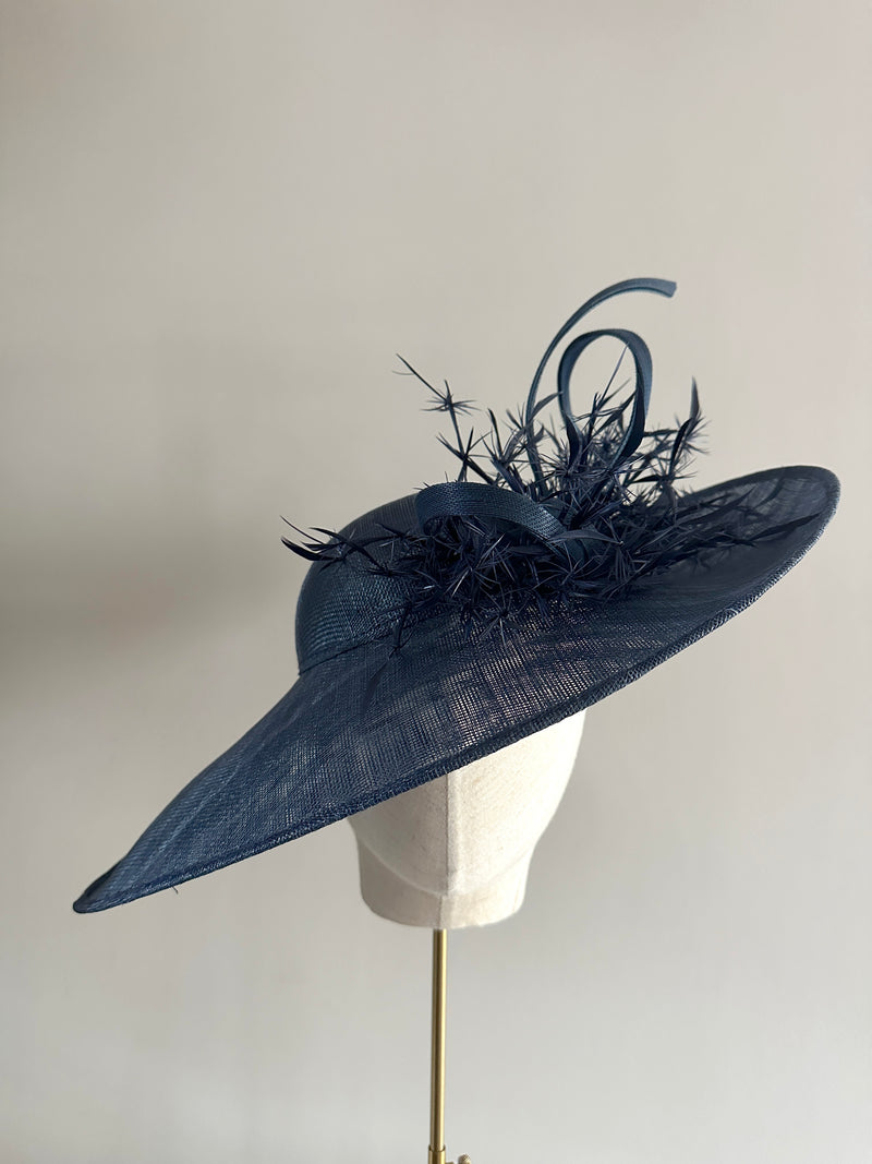 Juno Hat with Feathers and Buntal